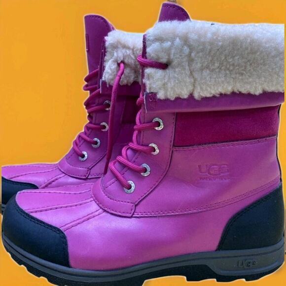 UGG Purple Butte II Boot Snow Waterproof Purple Sz 6 Excellent Boots. - Picture 1 of 6